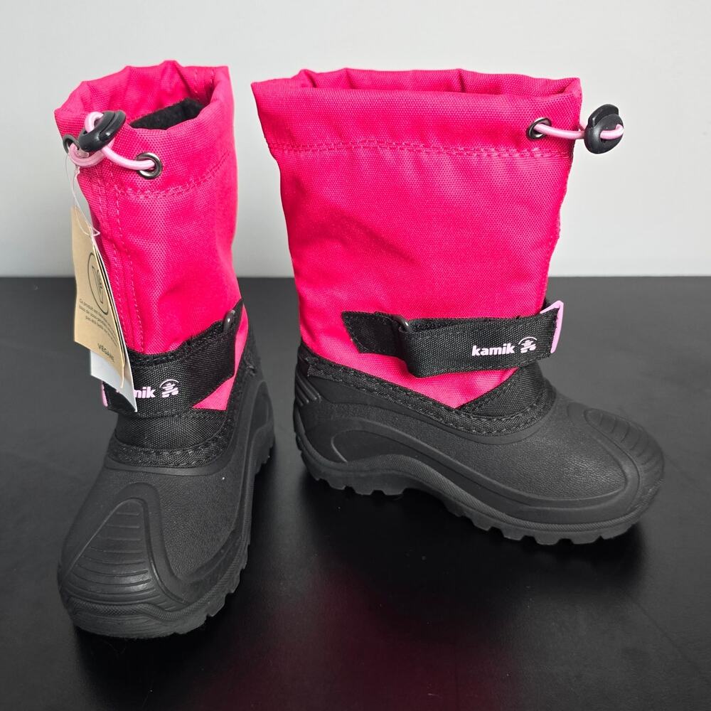 Kamik Kids Pink and Black Boots